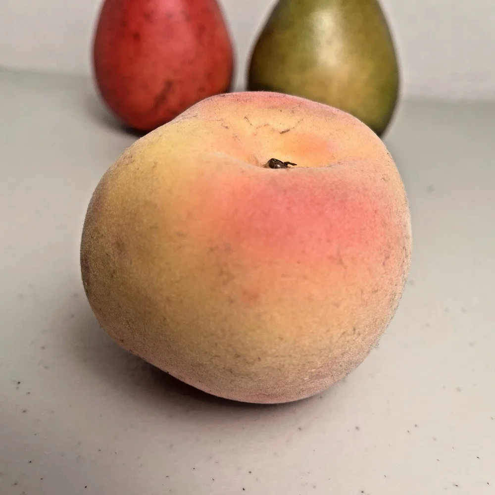 Vintage Faux Food Fruit Display Movie Prop Realistic Display BANANA PEAR PEACH